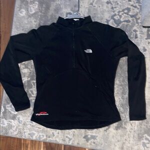 The North Face Black Fitted Zippered Long Sleeve Top